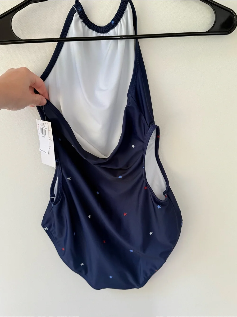 NWT Old Navy Printed Halter Side-Cutout One Piece Swimsuit for girls size 14 XL